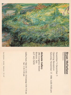 1984-11-05, Bryan McFarlane Watercolors, Alchemie Gallery