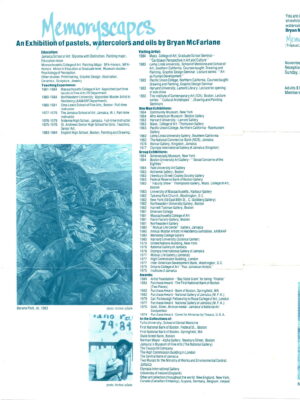 1984-11-04, Memoryscapes, the Musuem of the National Center of Afro-American Artists