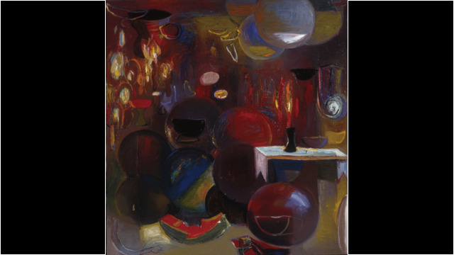 Ritual Object Untitled from Ghana Series, 40x40inches, Oil on linen,1999 Ritual Object Untitled from Ghana Series, 40x40inches, Oil on linen,1999