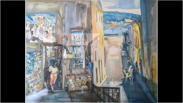 Brazilian Market, Serigraph from Artist Edition, 35x45.5inches, 1992 Brazilian Market, Serigraph from Artist Edition, 35x45.5inches, 1992