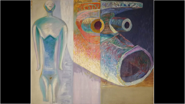 Cameroon, x in, Oil on Linen, 1988 Cameroon, x in, Oil on Linen, 1988