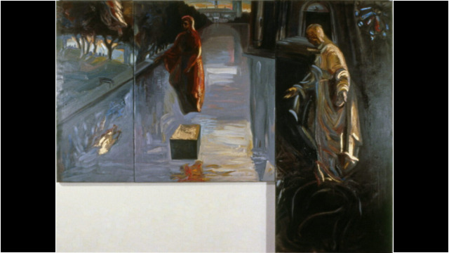 Floating Saints, Oil on Linen, 1987 Floating Saints, Oil on Linen, 1987