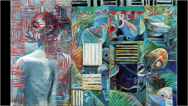 Fragments of Time II, 68x120in, Oil on canvas, 1986, Bryan McFarlane (collection of the artist) Fragments of Time II, 68x120in, Oil on canvas, 1986, Bryan McFarlane (collection of the artist)
