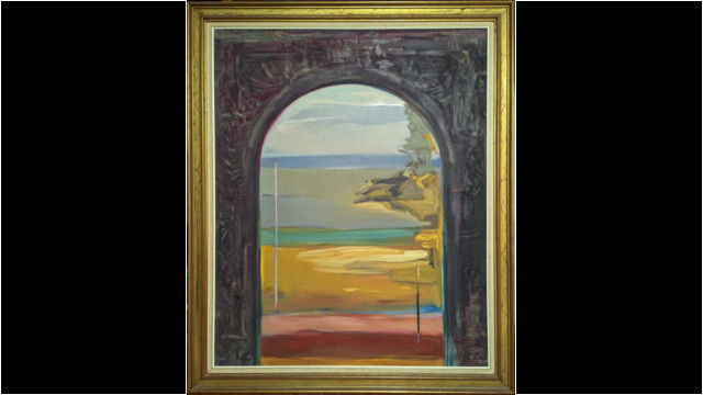 Passage, 49x39.5in (55x46in with Frame), Oil on Linen, 1991 Passage, 49x39.5in (55x46in with Frame), Oil on Linen, 1991