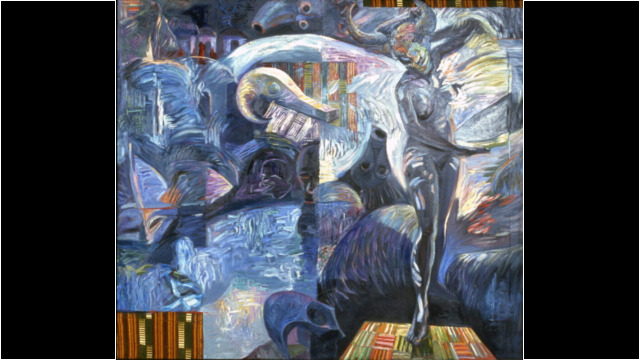 Ritual Dance, 90x90inch, Oil on Linen, 1988, Bryan McFarlane, Collection of MFA Boston Ritual Dance, 90x90inch, Oil on Linen, 1988, Bryan McFarlane, Collection of MFA Boston