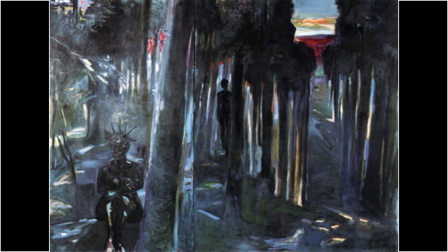 The Sea Becoming Blood, 138x100in, Oil on canvas, 1988 The Sea Becoming Blood, 138x100in, Oil on canvas, 1988