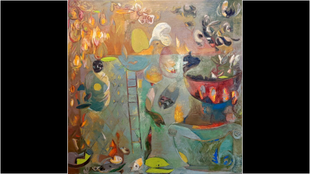 The Shauman, 36x36inch, Oil on Canvas, 1988, Bryan McFarlane The Shauman, 36x36inch, Oil on Canvas, 1988, Bryan McFarlane