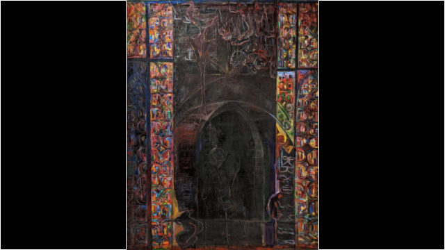Votive Spirits -from Brazilian Series, 86x66in, Oil on linen, 1995 Votive Spirits -from Brazilian Series, 86x66in, Oil on linen, 1995