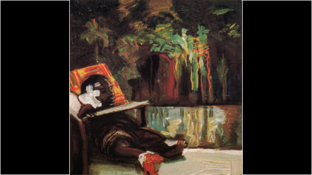 Wounded South African Boy, 17x17in, Mix Media on Paper, 1987 Wounded South African Boy, 17x17in, Mix Media on Paper, 1987